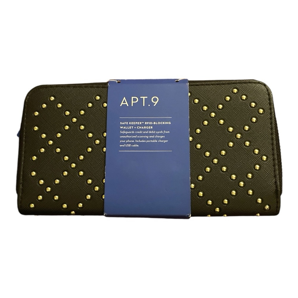 APT. 9 NWT Wallet clutch Safe Keeper RFID-Blocking Travel Wallet see note